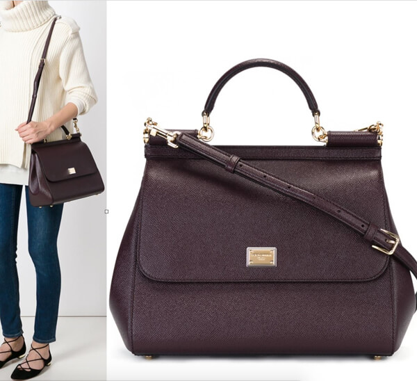 16-17AW SICILY DOLCE&GABBANA ドルチェ&ガッバーナ コピー バッグ DAUPHINEレザー ラージサイズ BB6235A10018M073